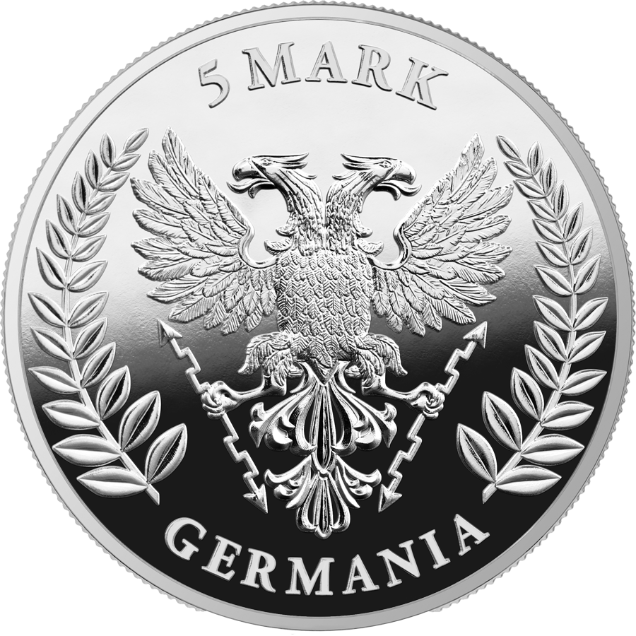 2025 Germania Lady Germania Proof 1 oz Silver Coin - CoinsTV