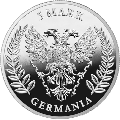 2025 Germania Lady Germania Proof 1 oz Silver Coin - CoinsTV