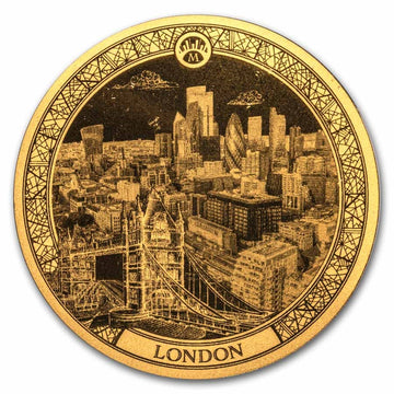 2025 Solomon Islands Metropolises of the World London 1/100 oz Gold