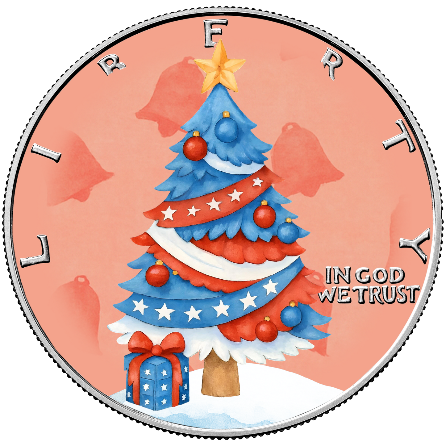 2025 Silver Eagle Christmas Ornaments - Christmas Tree