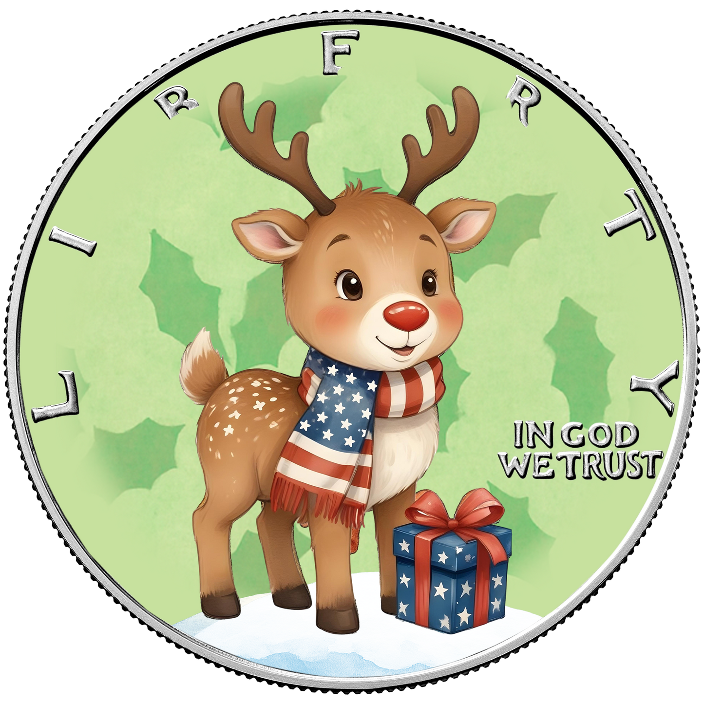 2025 Silver Eagle Christmas Ornaments - Reindeer