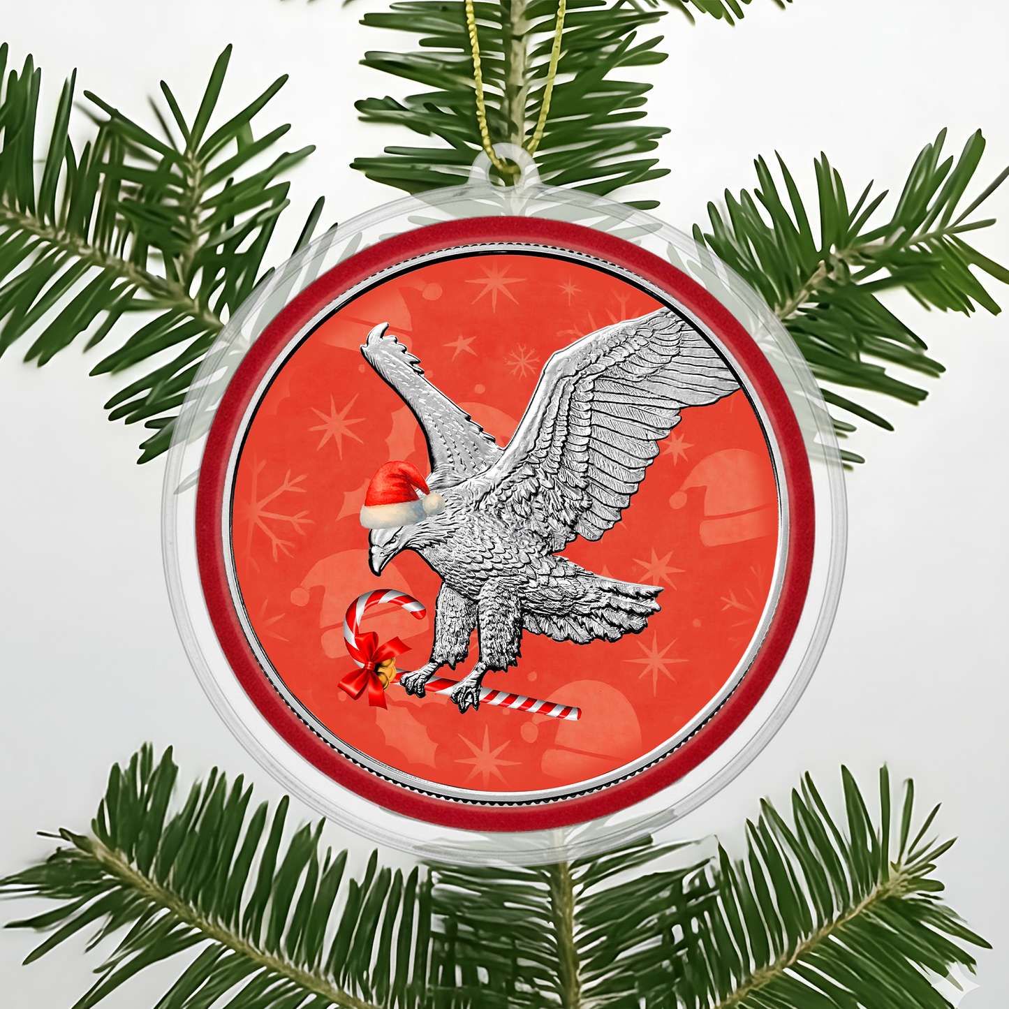 2025 Silver Eagle Christmas Ornaments - Reindeer
