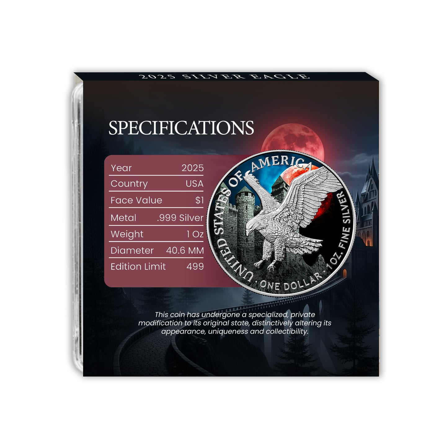 2025 Halloween Series - Silver Eagle & Bar Set - Vampire Edition