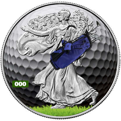 2025 Silver Eagle - Golf Edition - 1 oz silver Brilliant Uncirculated coin - CoinsTV
