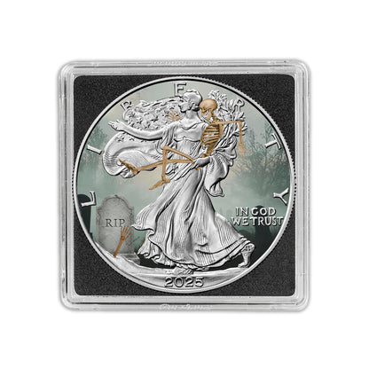 2025 Halloween Series - Silver Eagle & Bar Set - Skeleton Edition