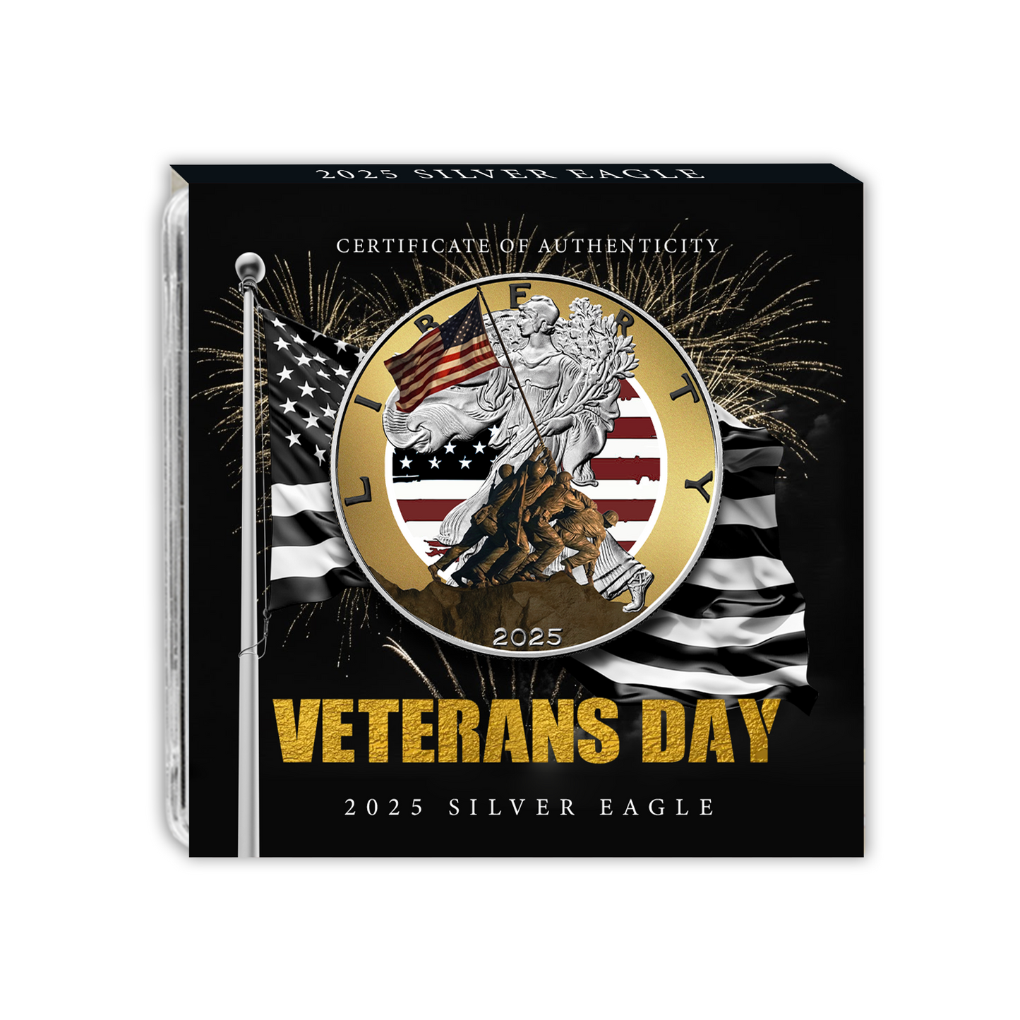 2025 Silver Eagle Veteran's Day Edition - CoinsTV