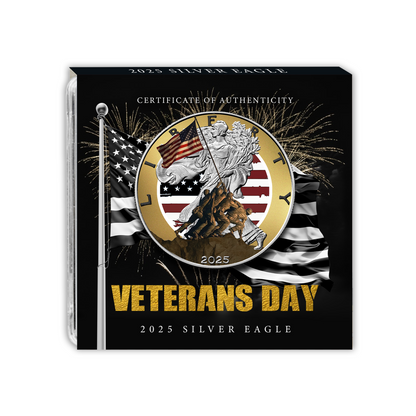 2025 Silver Eagle Veteran's Day Edition - CoinsTV