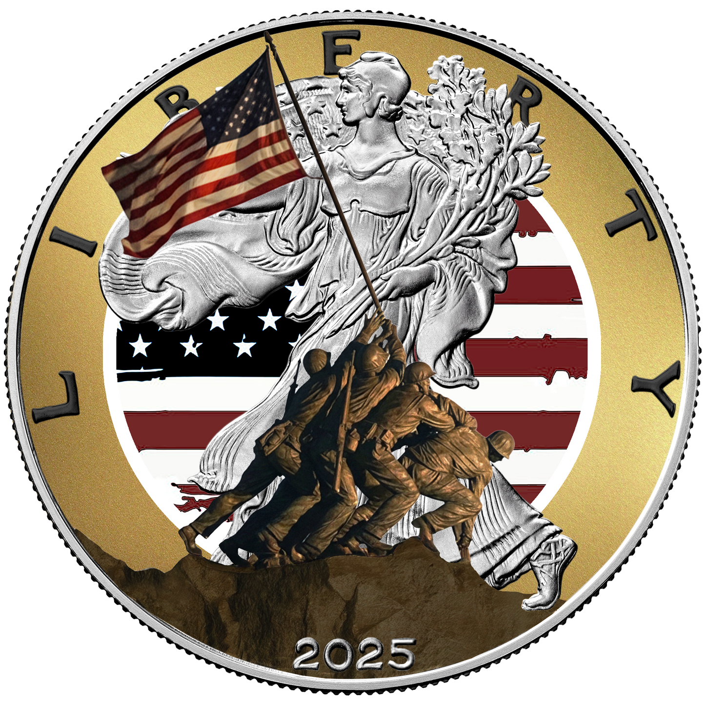 2025 Silver Eagle Veteran's Day Edition - CoinsTV