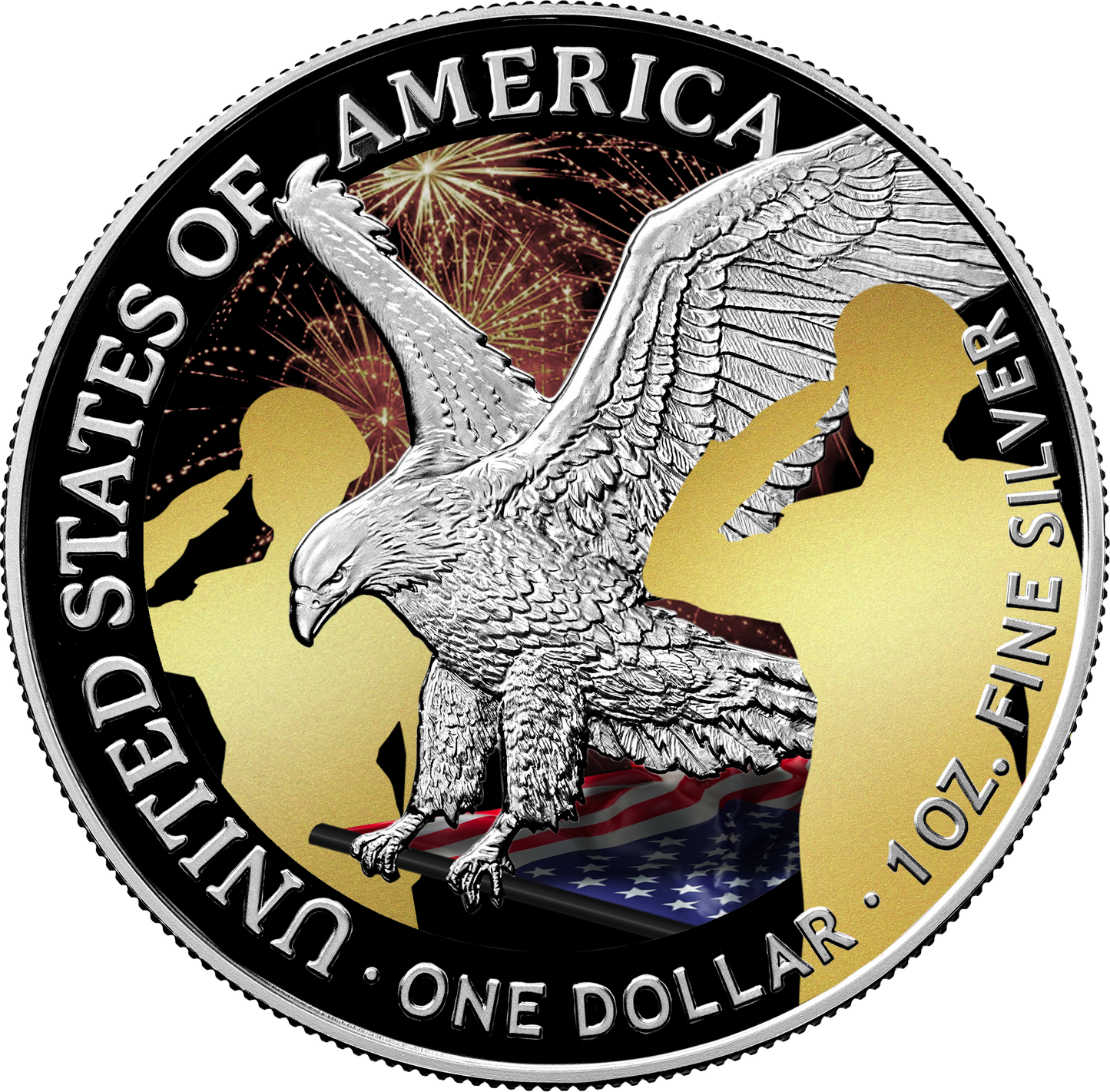 2025 Silver Eagle Veteran's Day Edition - CoinsTV