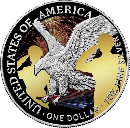 2025 Silver Eagle Veteran's Day Edition - CoinsTV