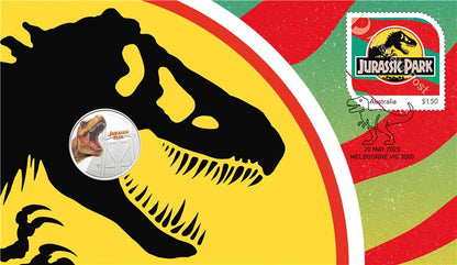 2025 Niue Jurassic Park 10g CN Coin & Stamp Set