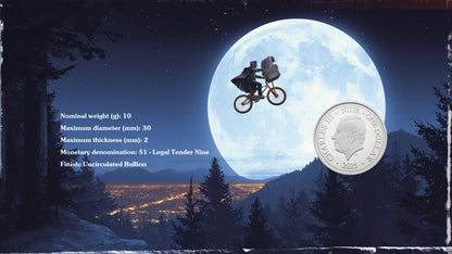 2025 Niue E.T. 10g CN Coin & Stamp Set - CoinsTV