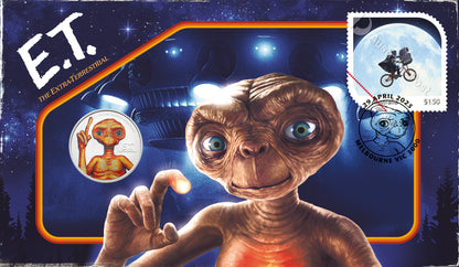 2025 Niue E.T. 10g CN Coin & Stamp Set - CoinsTV