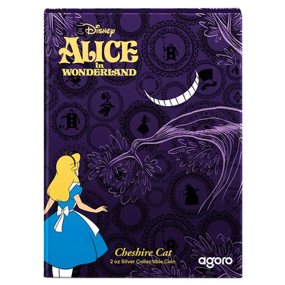 2025 Disney - Alice in Wonderland - Cheshire Cat 2oz Silver Coin - CoinsTV