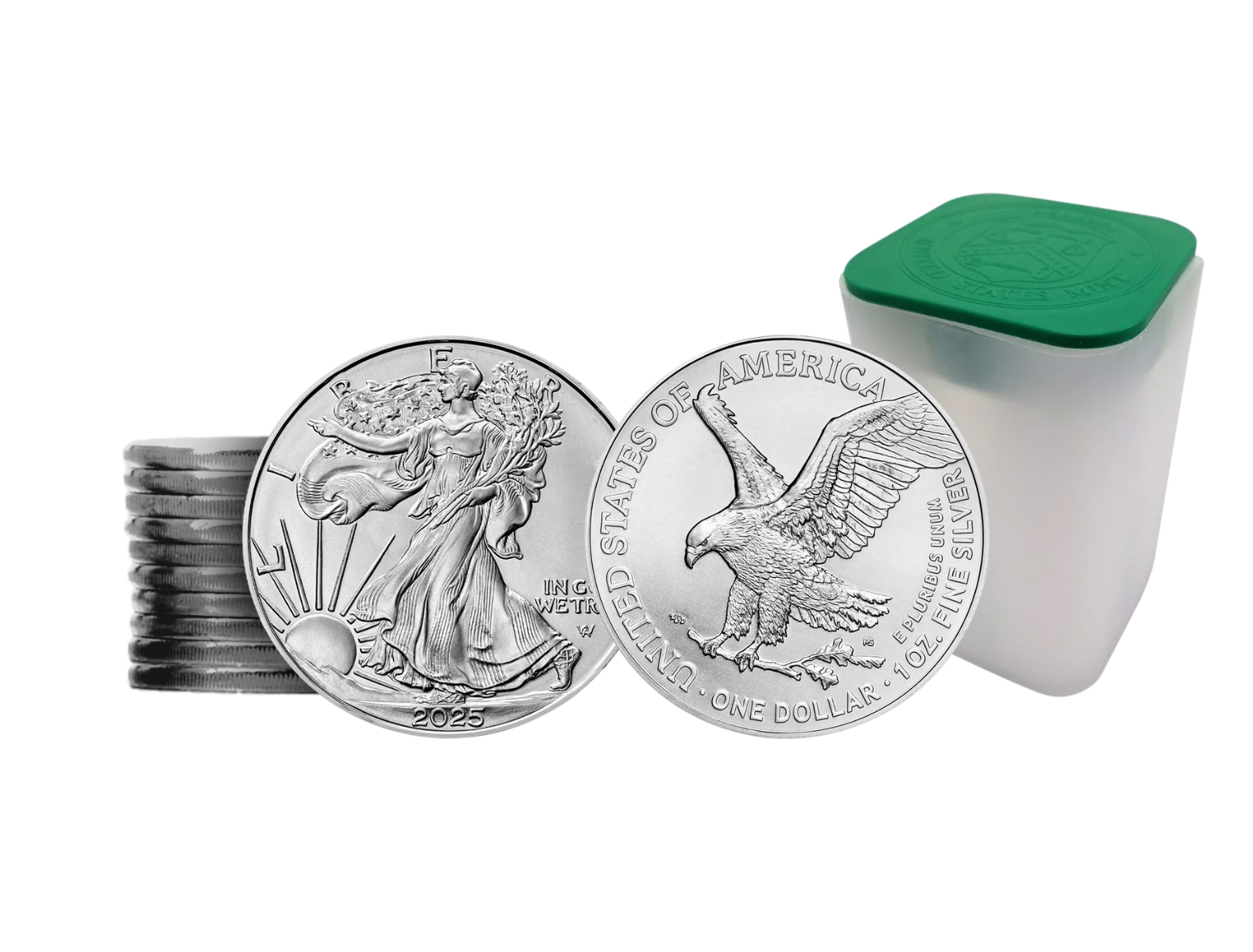 2025 Silver Eagle - 10 Pack - Brilliant Uncirculated - CoinsTV