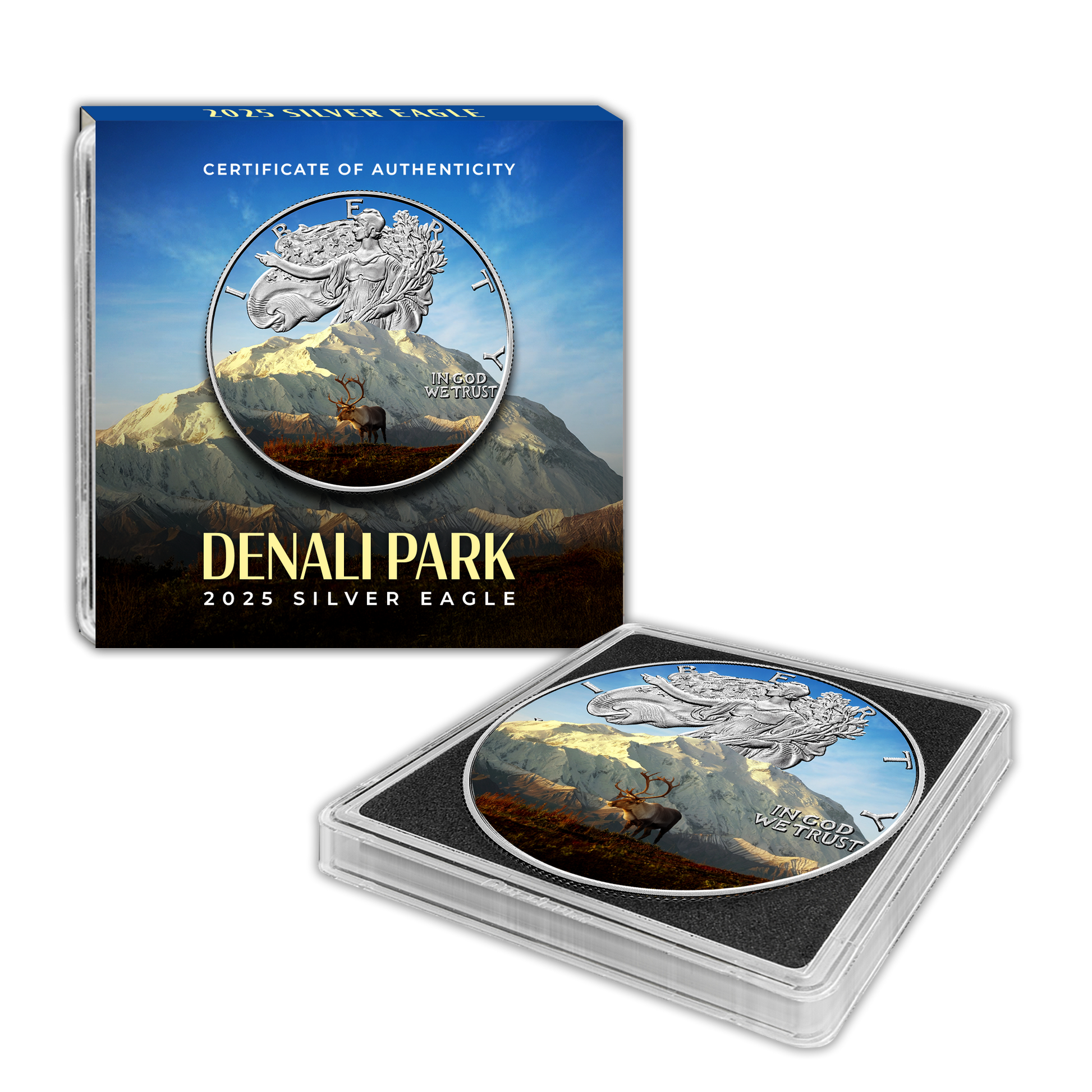 2025 Silver Eagle - Denali National Park and Preserve - National Parks Series - CoinsTV