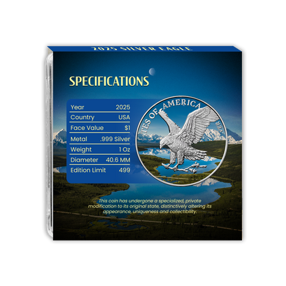 2025 Silver Eagle - Denali National Park and Preserve - National Parks Series - CoinsTV