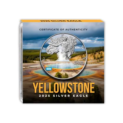 2025 Silver Eagle – Yellowstone - National Parks Series - CoinsTV