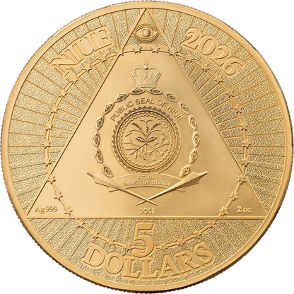 2026 Niue United We Stand 250 Years of U.S. Independence 2 oz Silver Coin - CoinsTV