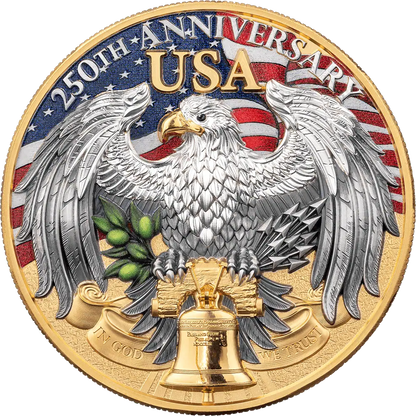 2026 Niue United We Stand 250 Years of U.S. Independence 2 oz Silver Coin - CoinsTV