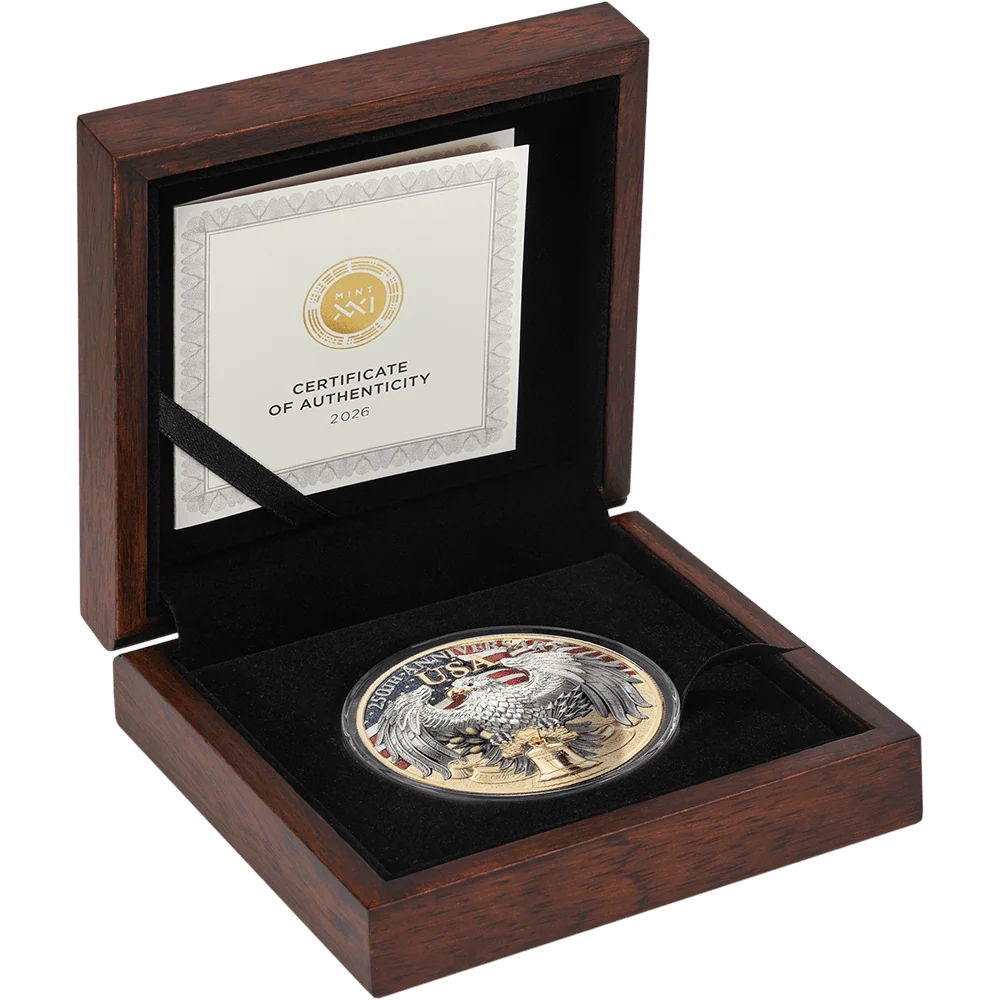 2026 Niue United We Stand 250 Years of U.S. Independence 2 oz Silver Coin - CoinsTV