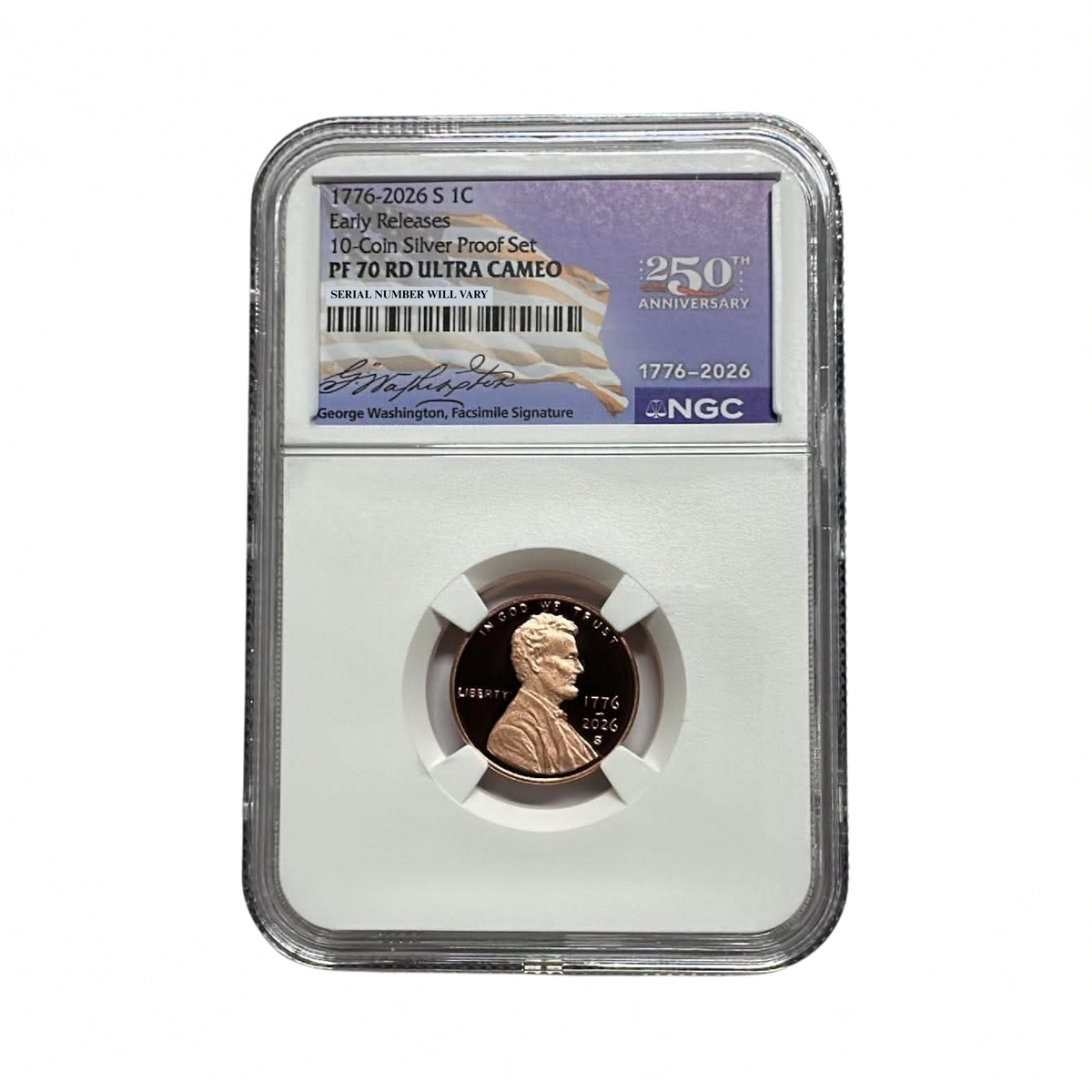 2026-S Lincoln Cent - NGC PF70RD UCAM Early Releases