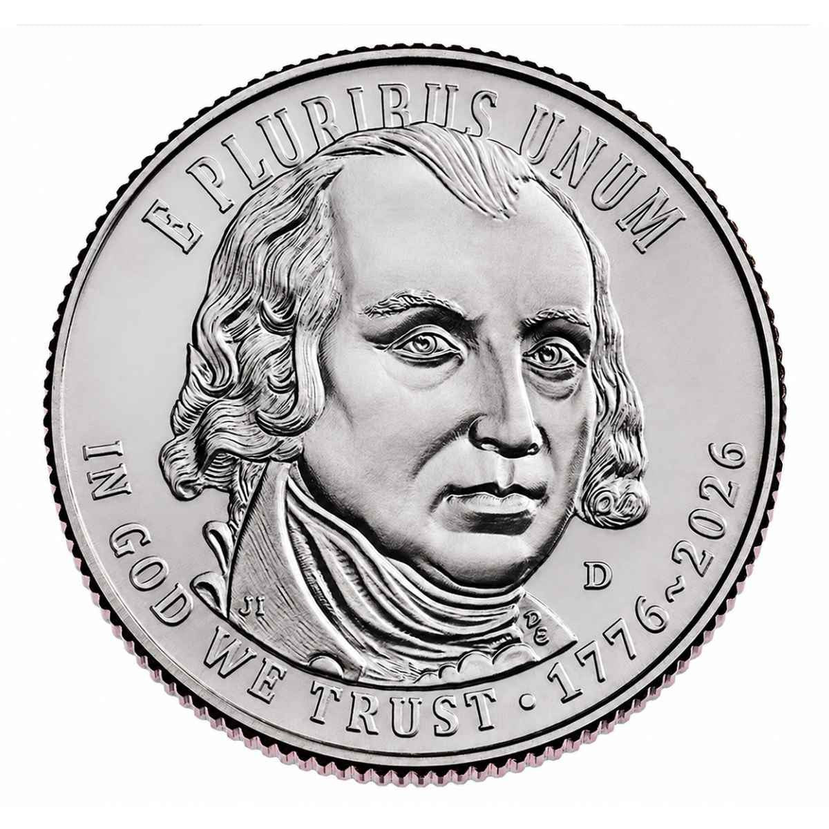 2026-D U.S. Constitution Quarter Roll BU 1776 - 2026 Dual Date - America 250
