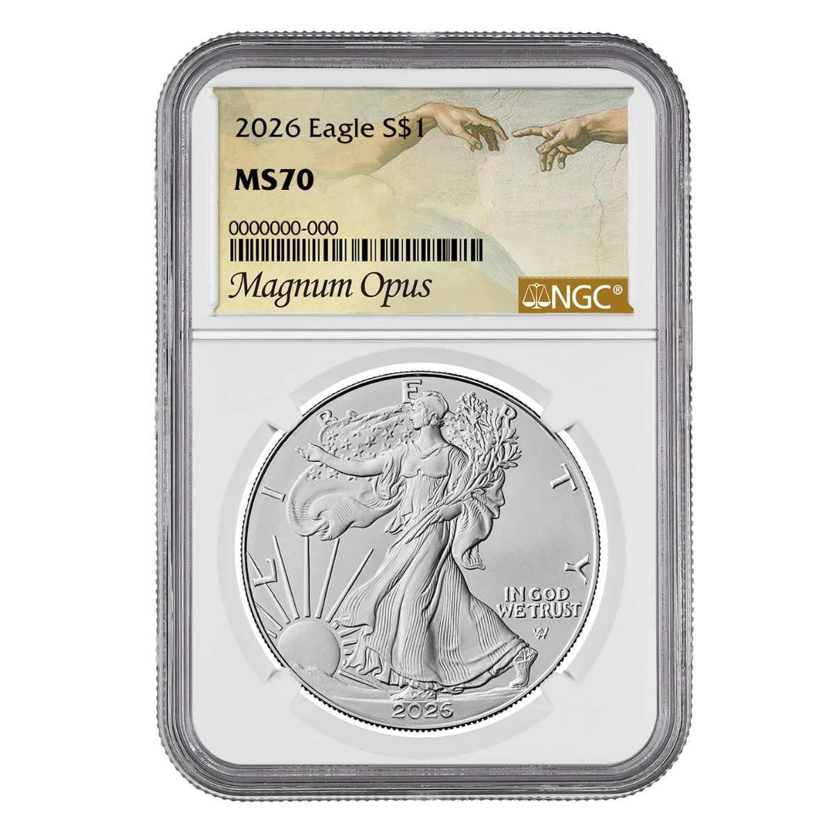 2026 Silver Eagle - NGC MS70 Magnum Opus 40th Anniversary