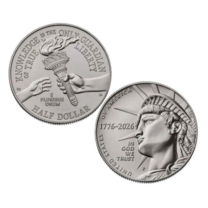 2026 Enduring Liberty Half Dollar P & D Rolls Set - World Trade Center 9/11 - 25th Anniversary Limited Edition - CoinsTV