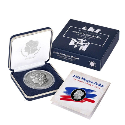 2026 Morgan Silver Dollar Reverse Proof Liberty Bell Privy Mark in OGP with Box & COA