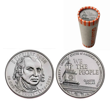 2026-P U.S. Constitution Quarter Roll BU 1776 - 2026 Dual Date - America 250