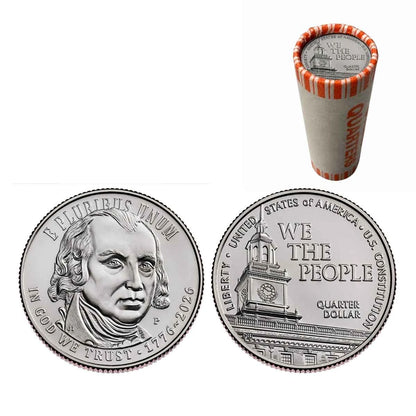 2026-P U.S. Constitution Quarter Roll BU 1776 - 2026 Dual Date - America 250