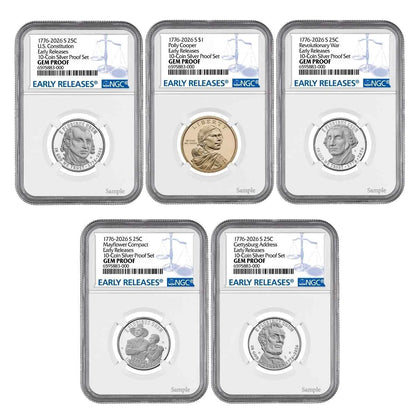2026 Semiquincentennial Silver Proof Set - NGC GEM Proof Early Releases