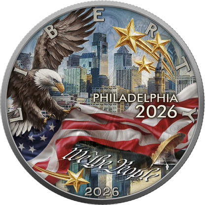 2026 U.S. Eagle American Independence Present Edition 1 oz Silver Coin