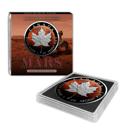 2026 Mars Maple Leaf - Planets of the Solar System Series - CoinsTV
