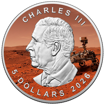 2026 Mars Maple Leaf - Planets of the Solar System Series - CoinsTV