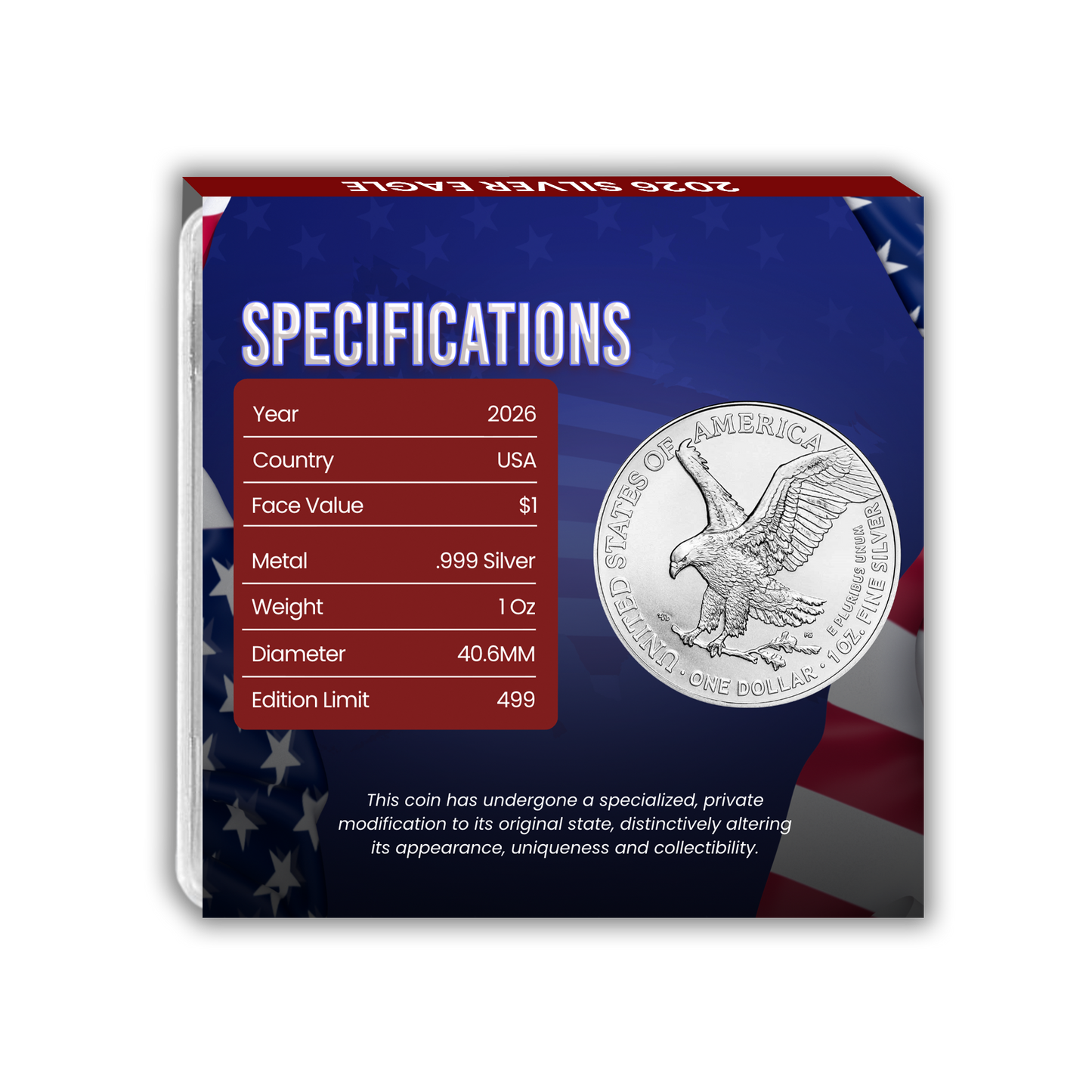 2026 Silver Eagle USA Flag Edition - CoinsTV