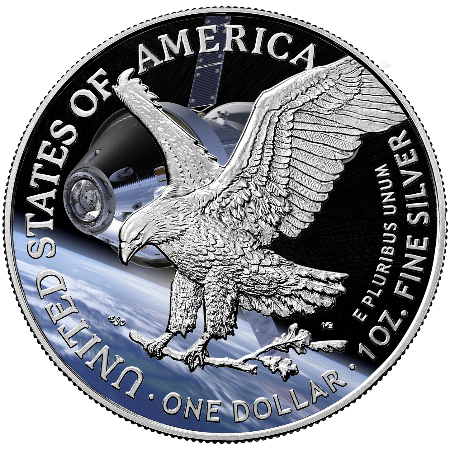 2026 Silver Eagle Artemis II ICG MS70 - First Edition Gold Label