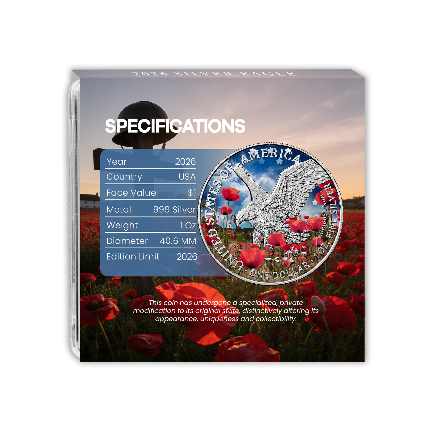 2026 Silver Eagle - Memorial Day Edition - CoinsTV