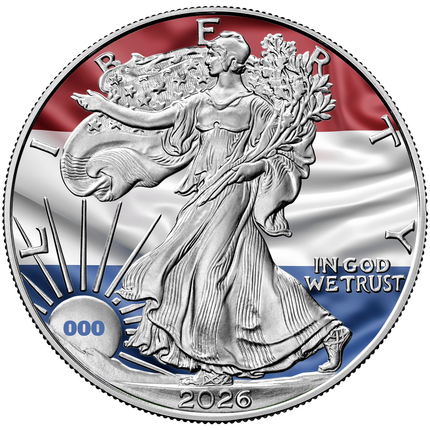 2026 Flags of the World Silver Eagle - Netherlands - First Edition - CoinsTV