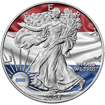 2026 Flags of the World Silver Eagle - Netherlands - First Edition - CoinsTV