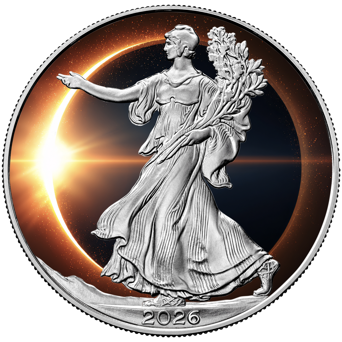 2026 Silver Eagle - Solar Eclipse