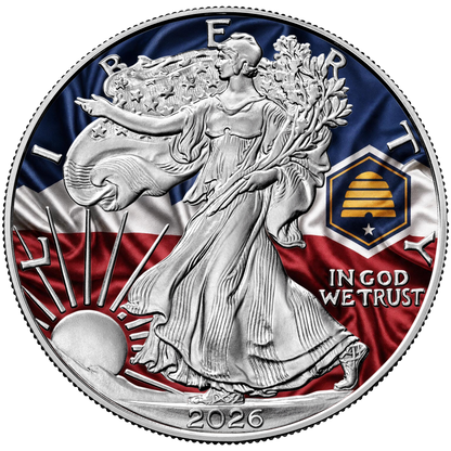 2026 Silver Eagle State Flags - Utah Limited Edition