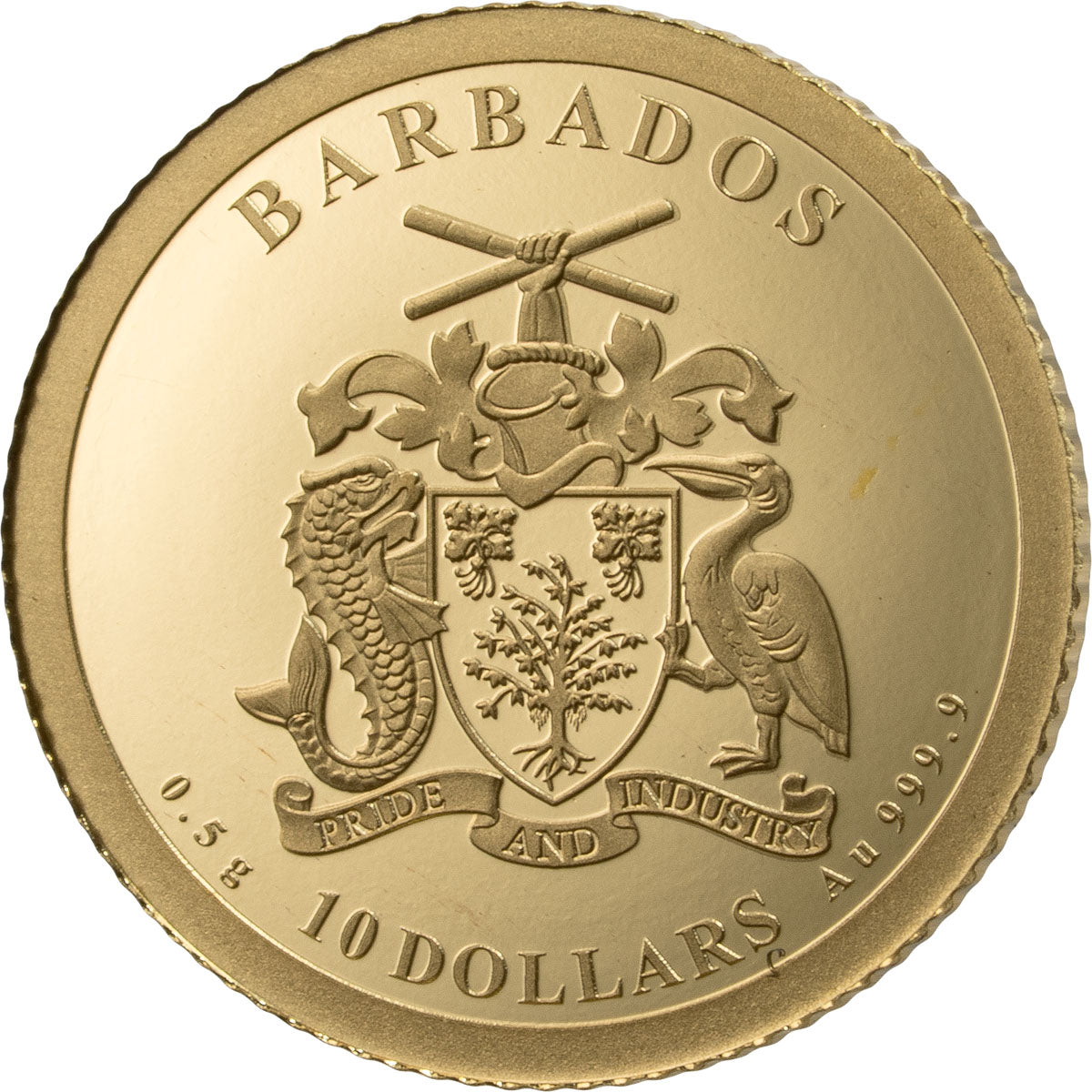 2026 Barbados America 250 Years of Independence 0.5g Gold Coin - CoinsTV