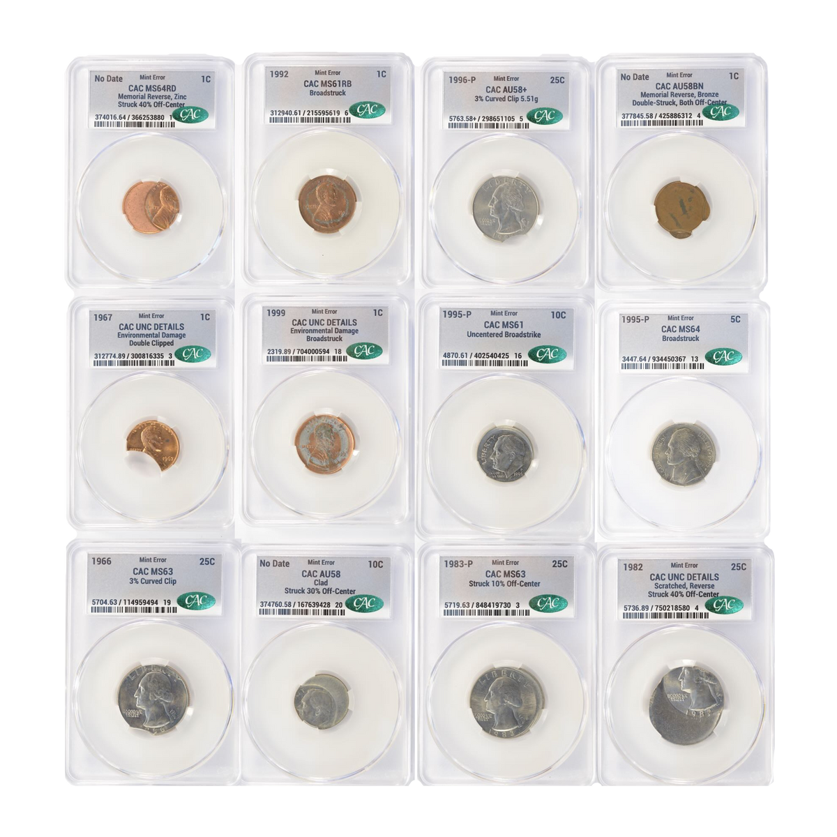 Certified Error Coin Grab Bag – NGC, CACG & PCGS