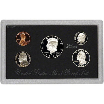 1998 Silver Proof Set - 5 Coins - CoinsTV