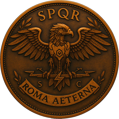 2025 Italy Future in the Past Gaius Iulius Caesar Roma Aeterna - 1 oz Copper Medal - CoinsTV