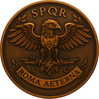 2025 Italy Future in the Past Gaius Iulius Caesar Roma Aeterna - 1 oz Copper Medal - CoinsTV