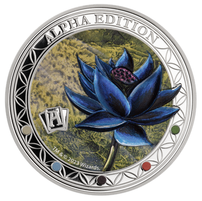 2023 Magic: the Gathering Alpha Black Lotus 2 oz Silver Coin