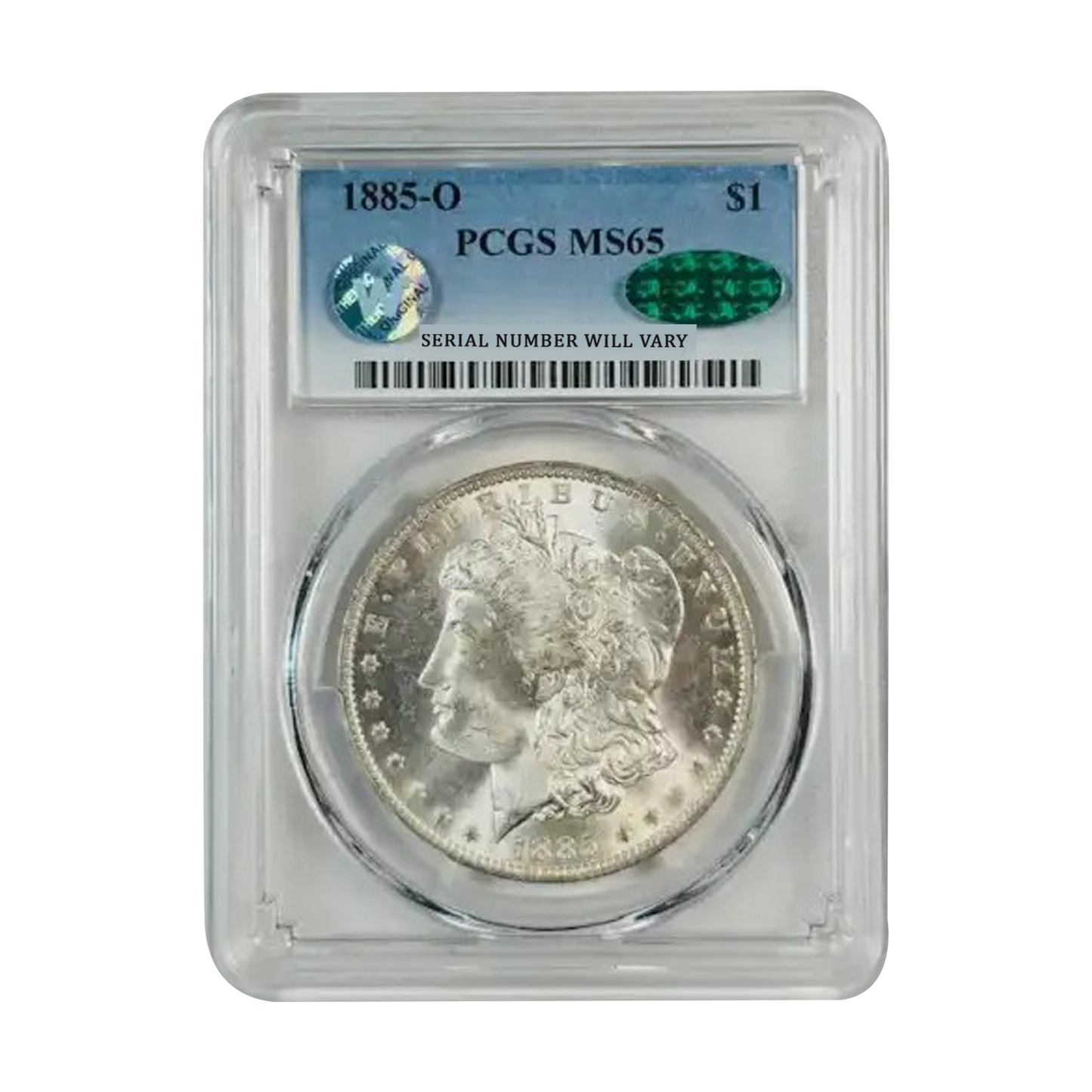 1885-O Morgan Silver Dollar New Orleans - PCGS MS65 CAC Sight White - CoinsTV